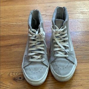 Vans Sk8-Hi Gray Suede Shoes
